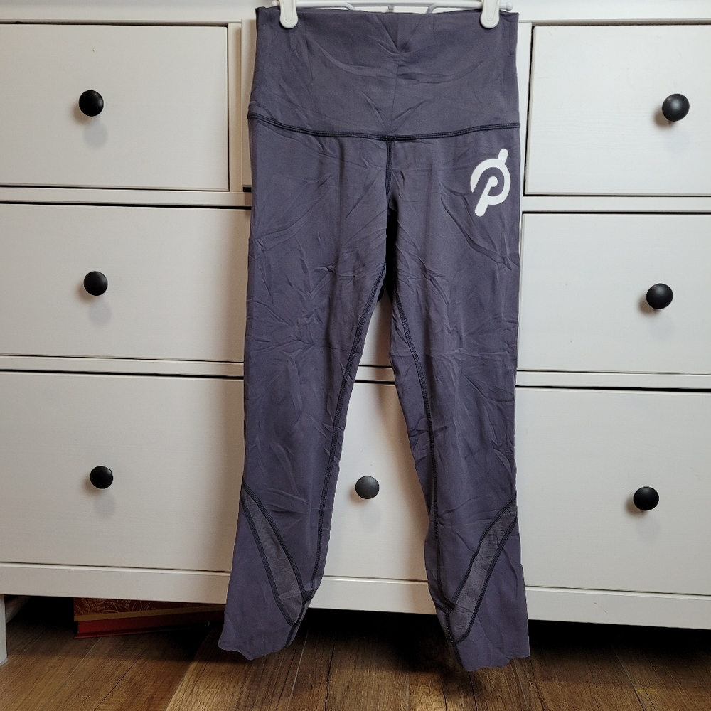 Lululemon × Peloton Wunder Under Women's fold over HR Scalloped Hem Crop 23" 4 - Picture 4 of 15